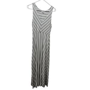 Athleta Sleeveless Maxi Dress Size Small Striped Stretchy Casual Boho Women